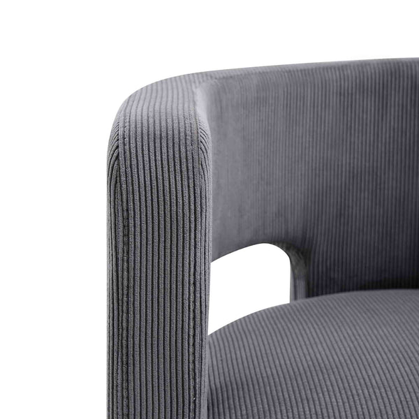 Greenwich Gray Corduroy Dining Chair