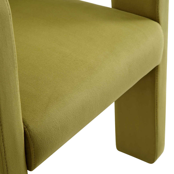 Greenwich Olive Green Velvet Dining Chair