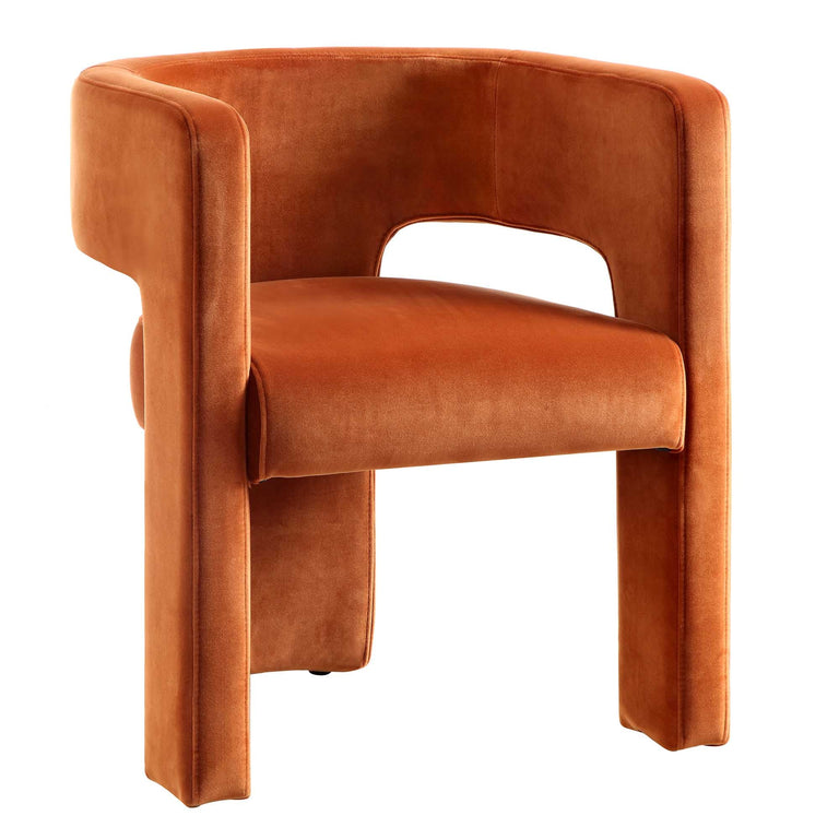 Greenwich Rust Velvet Dining Chair | daals.com