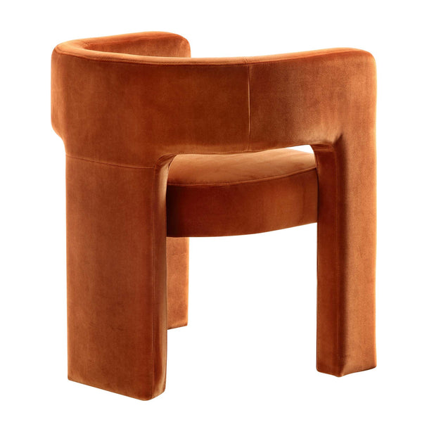Greenwich Rust Velvet Dining Chair | daals.com