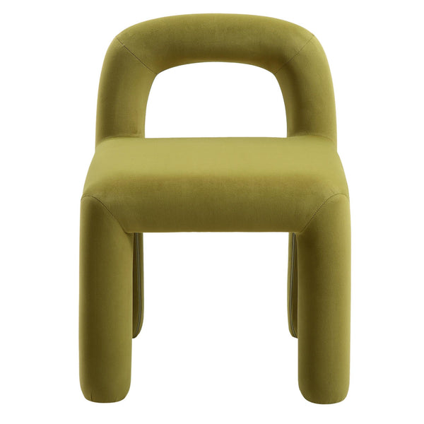 Libby Olive Green Velvet Dining Chair
