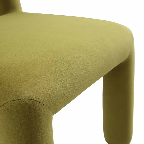 Libby Olive Green Velvet Dining Chair