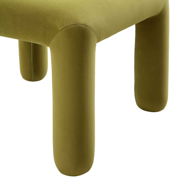 Libby Olive Green Velvet Dining Chair
