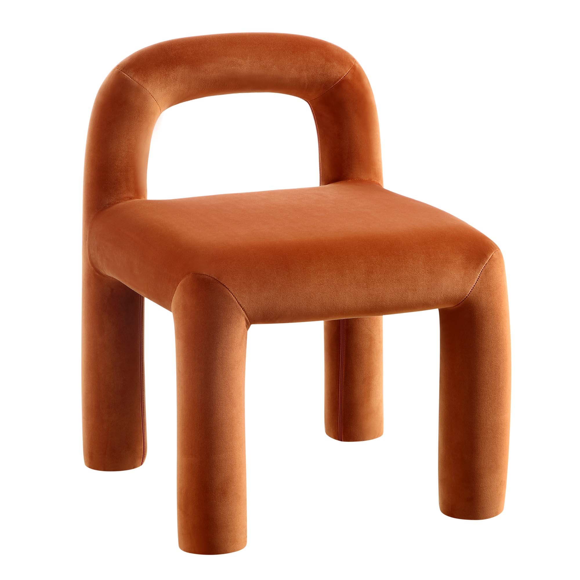 Rest Color Chair Libby Rust Velvet Dining Chair | daals.com
