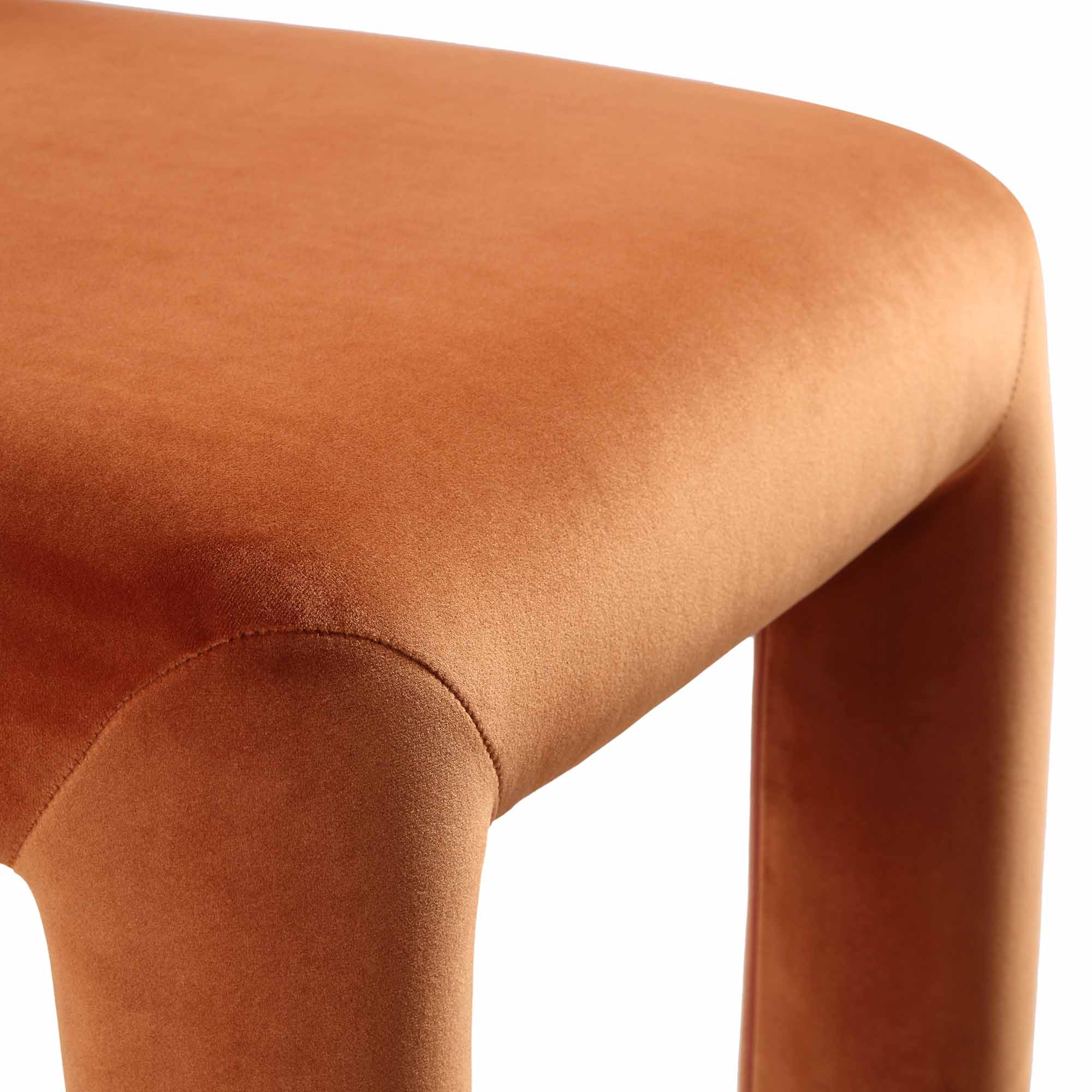 Rest Color Chair Libby Rust Velvet Dining Chair | daals.com