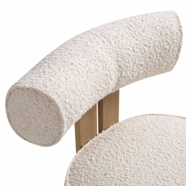 Ophelia Ecru Boucle Dining Chair