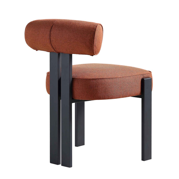 Ophelia Terracotta Fabric Dining Chair