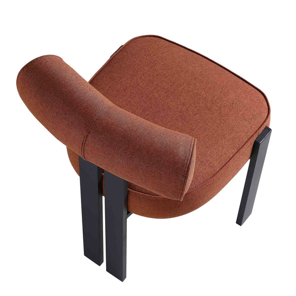 Ophelia Terracotta Fabric Dining Chair