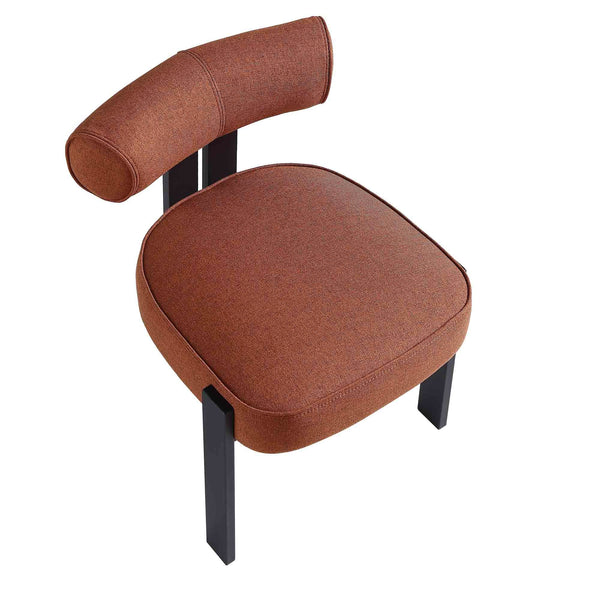 Ophelia Terracotta Fabric Dining Chair