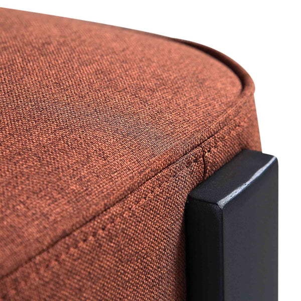 Ophelia Terracotta Fabric Dining Chair