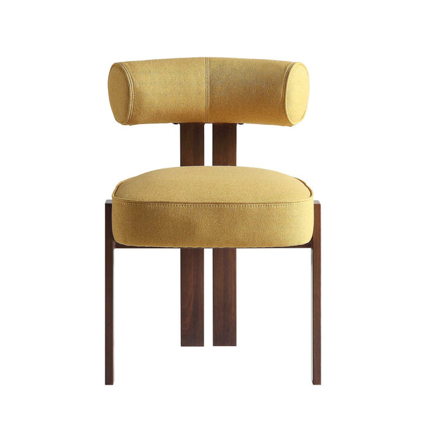 Ophelia Honey Gold Fabric Dining Chair