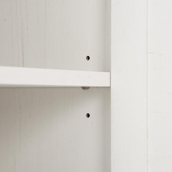 Frances Woven Rattan 1-Door Bathroom Cabinet, White