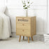 Anya Woven Rattan 3-Drawer Nightstand in Natural