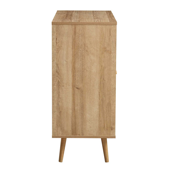 Frances Woven Rattan Drinks Cabinet, Natural