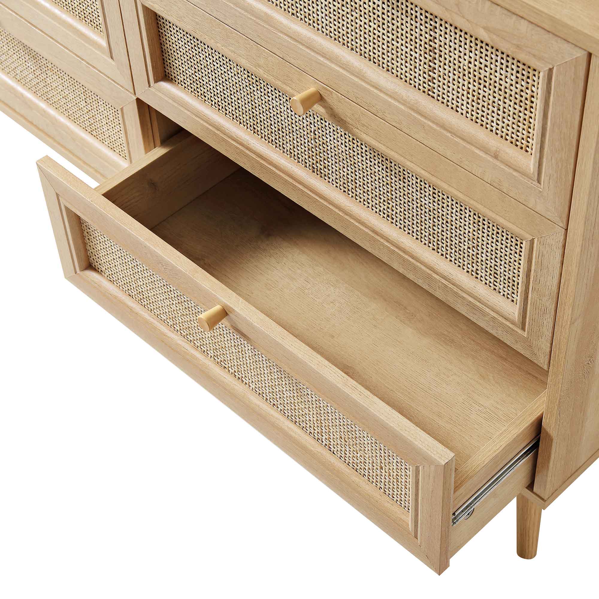 Frances Woven Rattan 6 Drawer Dresser, Natural | daals.com Frances Woven Rattan 6 Drawer Dresser, Natural | daals.com
