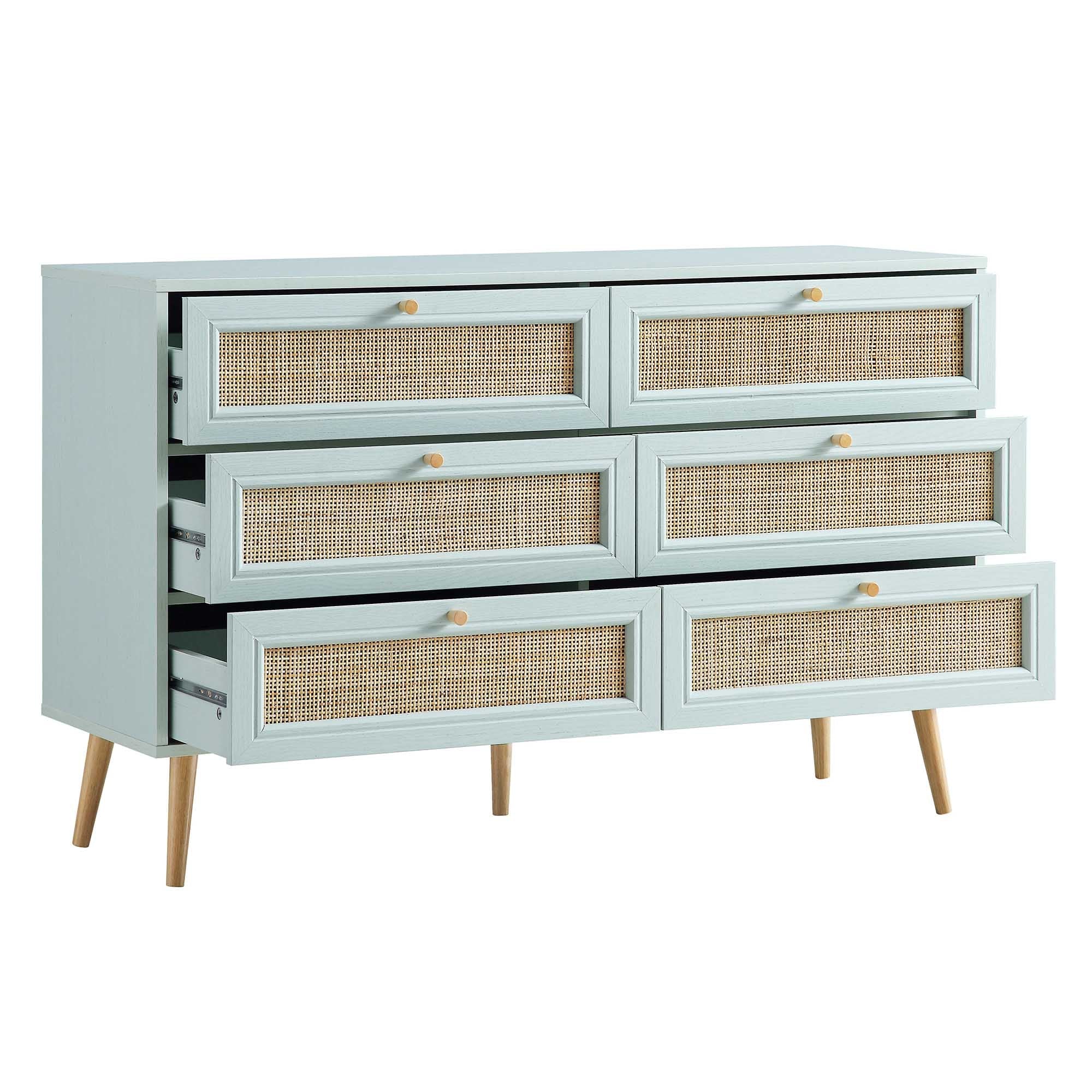 green rattan dresser Rattan Dressers & Boho Chest of Drawers | Walmart | Green