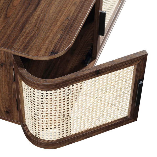 Izzy Curved Rattan 63