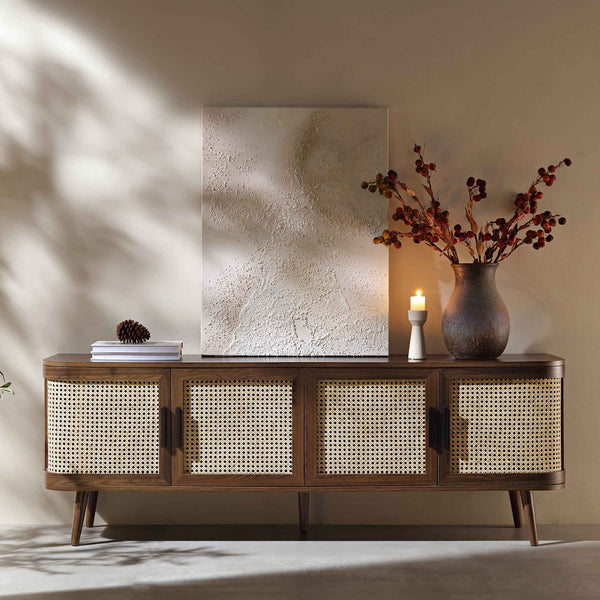 Izzy Curved Rattan 63