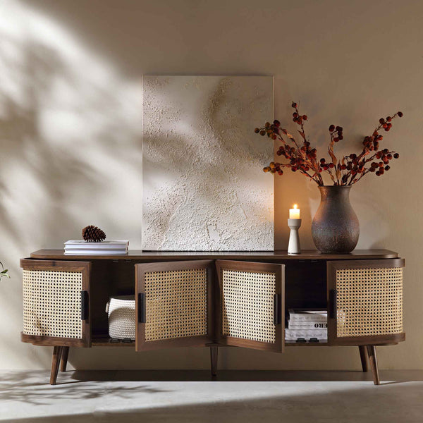 Izzy Curved Rattan 63