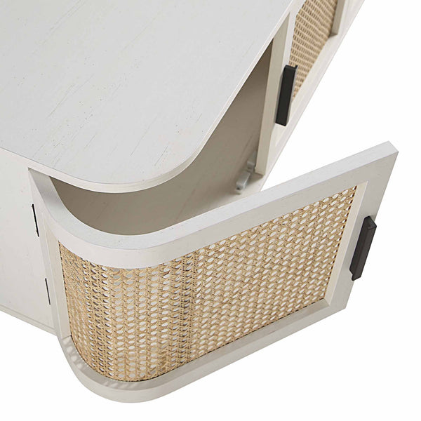 Izzy Curved Rattan 63