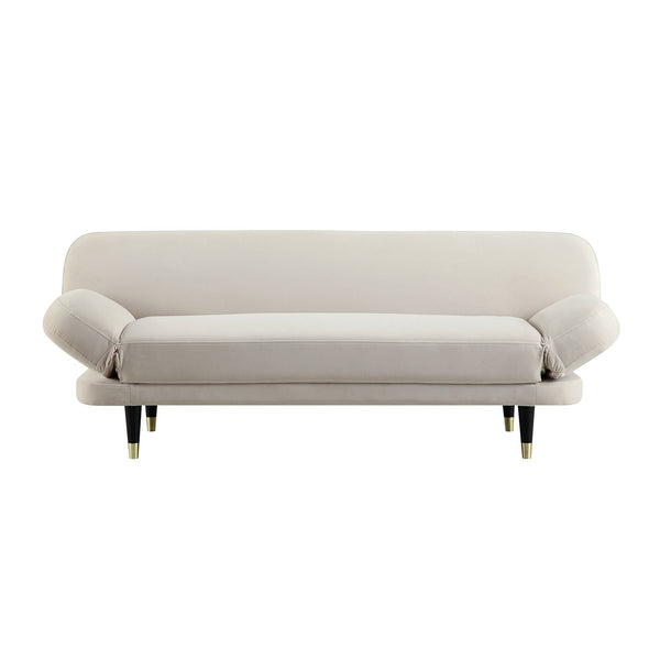 Solna 2-Seater Sofa Bed, Champagne Velvet