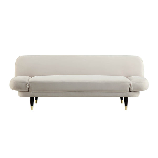 Solna 2-Seater Sofa Bed, Champagne Velvet