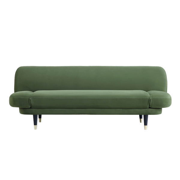 Solna 2-Seater Sofa Bed, Moss Green Velvet