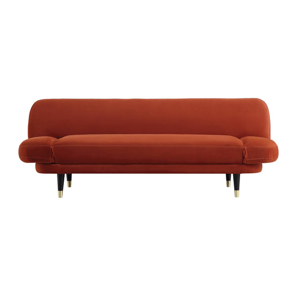 Solna 2-Seater Sofa Bed, Rust Velvet