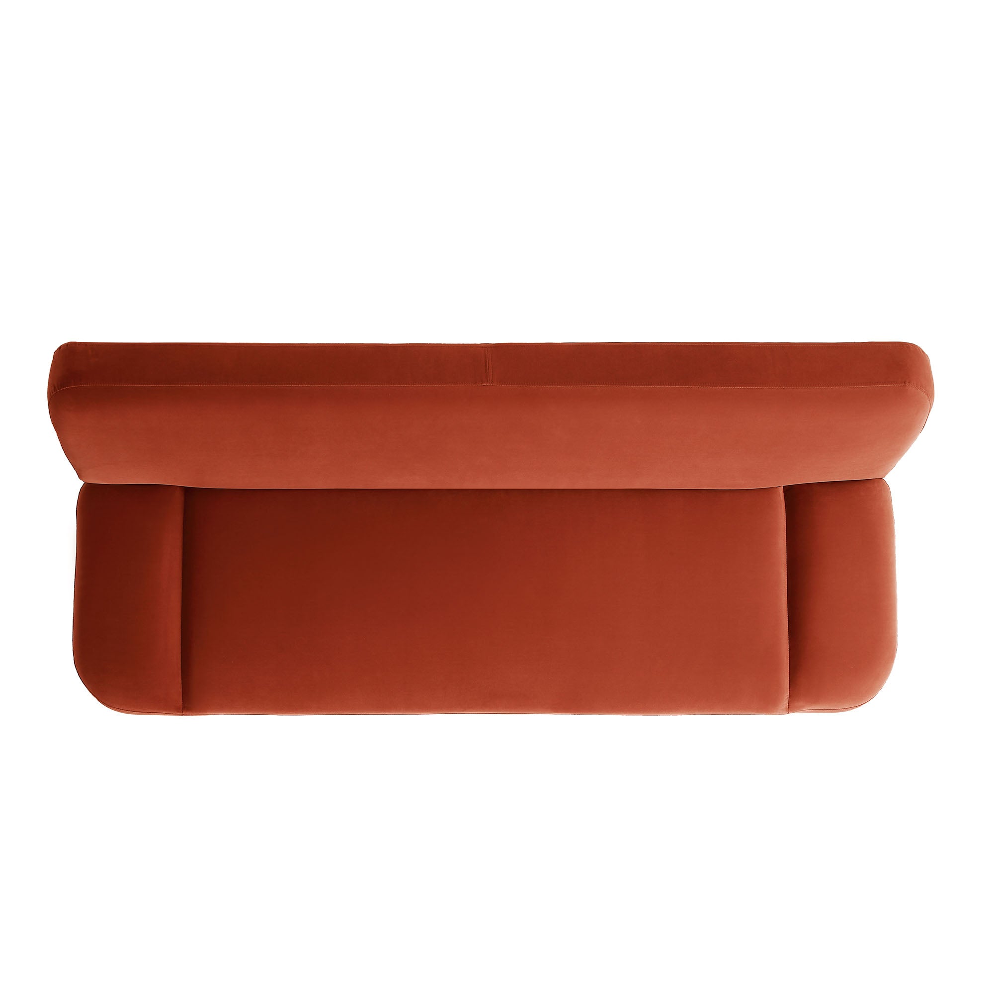Solna 2-Seater Sofa Bed, Rust Velvet | daals.com