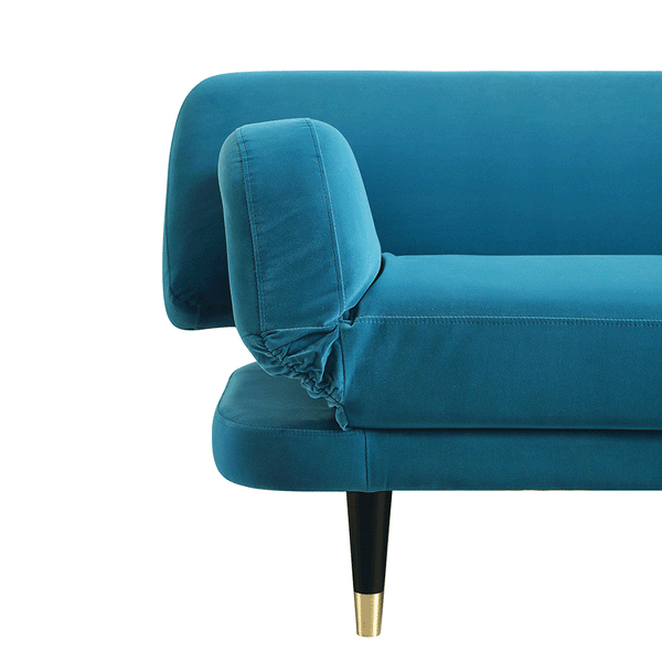 Solna 2-Seater Sofa Bed, Teal Velvet