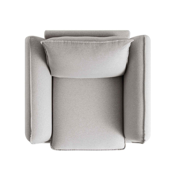 Obriel Gray Marl Fabric Armchair