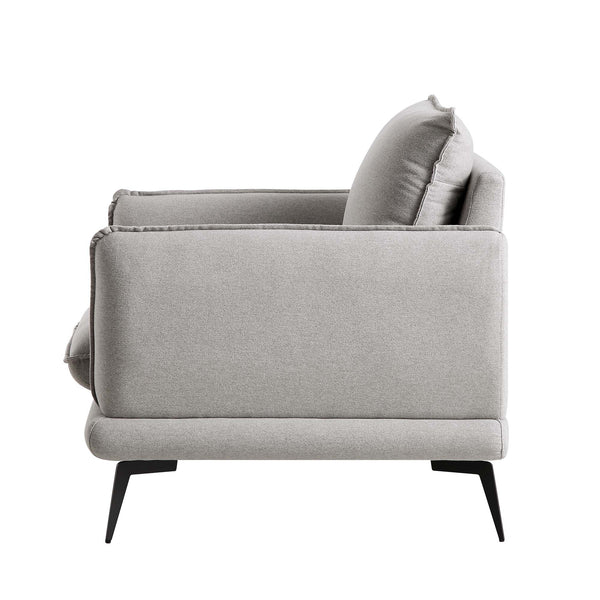 Obriel Gray Marl Fabric Armchair