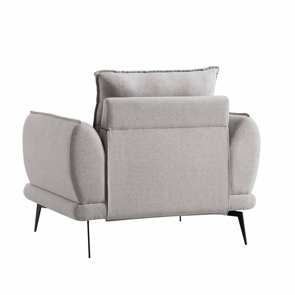 Obriel Gray Marl Fabric Armchair