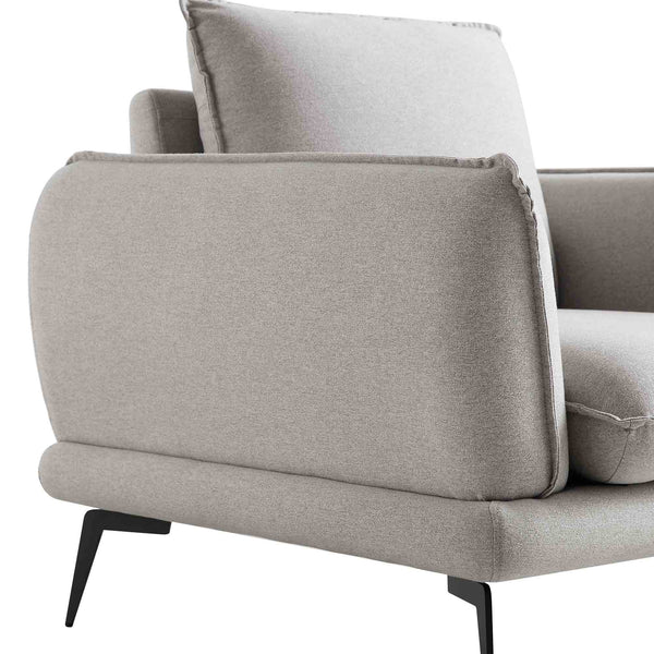Obriel Gray Marl Fabric Armchair
