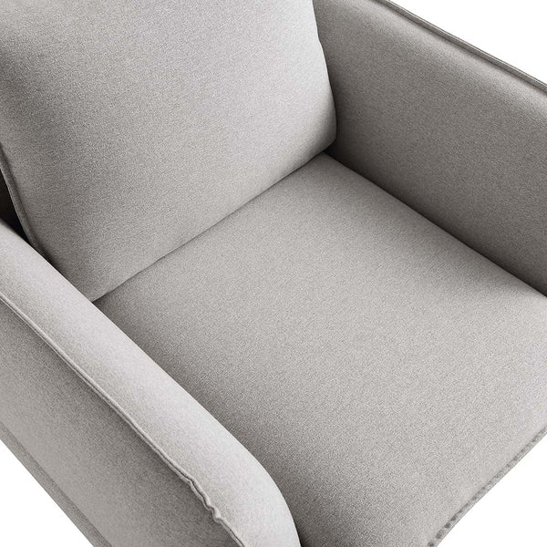 Obriel Gray Marl Fabric Armchair