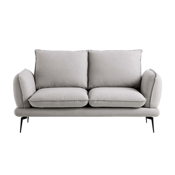 Obriel Gray Marl Fabric Sofa, 2-Seater