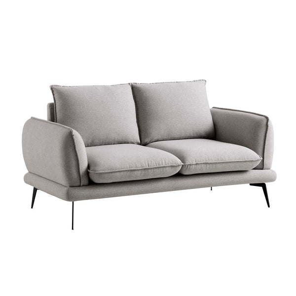 Obriel Gray Marl Fabric Sofa, 2-Seater