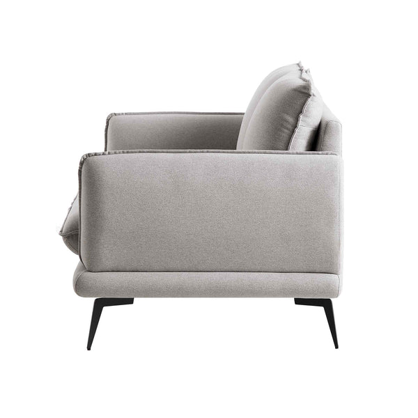 Obriel Gray Marl Fabric Sofa, 2-Seater