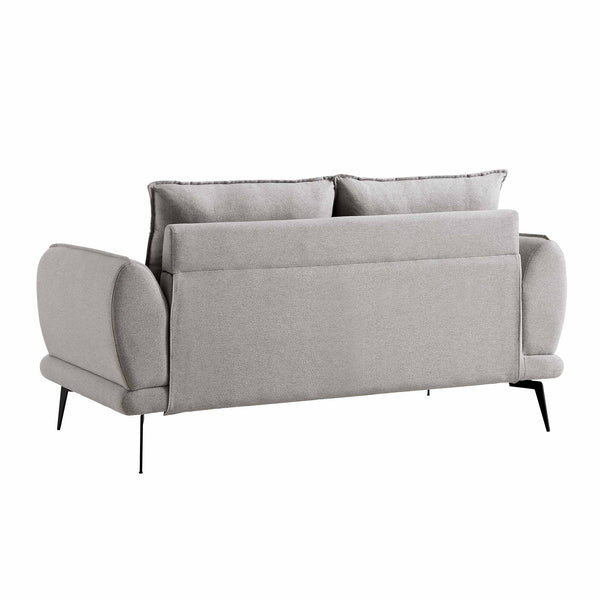 Obriel Gray Marl Fabric Sofa, 2-Seater