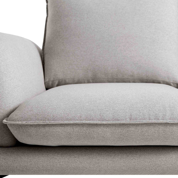 Obriel Gray Marl Fabric Sofa, 2-Seater