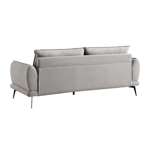 Obriel Gray Marl Fabric Sofa, 3-Seater