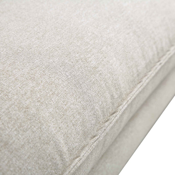 Obriel Oatmeal Fabric Sofa, 3-Seater