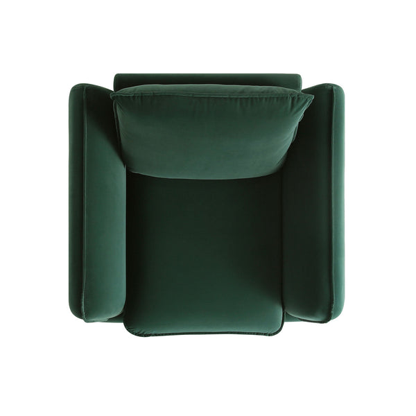 Obriel Forest Green Velvet Armchair