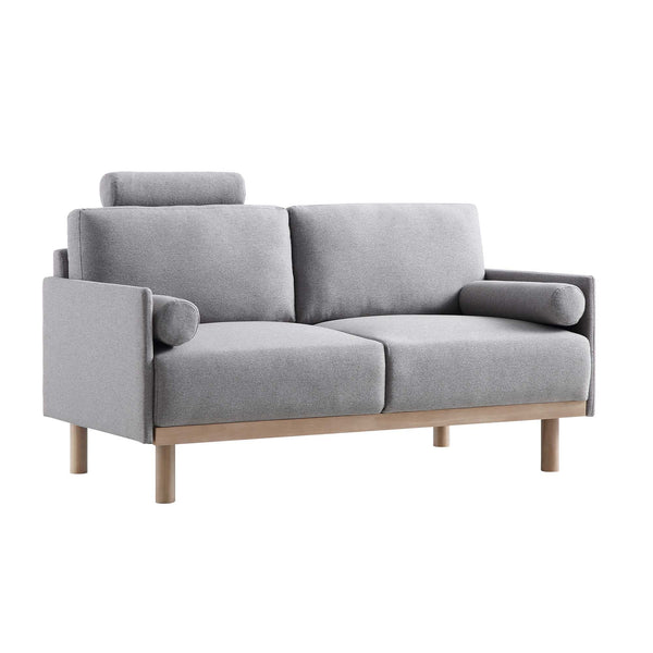 Timber Gray Marl Fabric Sofa, 2-Seater