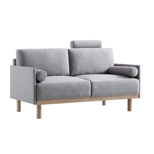 Timber Grey Marl Fabric Sofa, 2-Seater