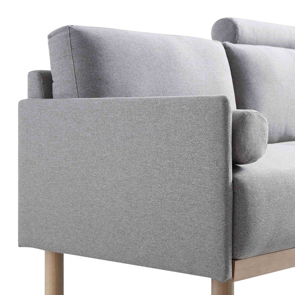 Timber Gray Marl Fabric Sofa, 2-Seater