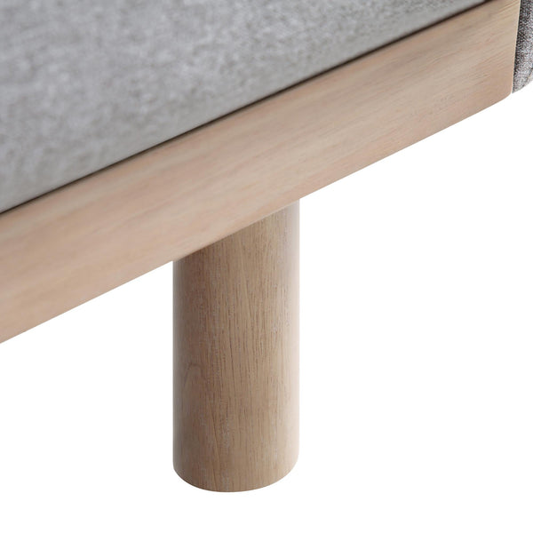 Timber Gray Marl Fabric Sofa, 3-Seater