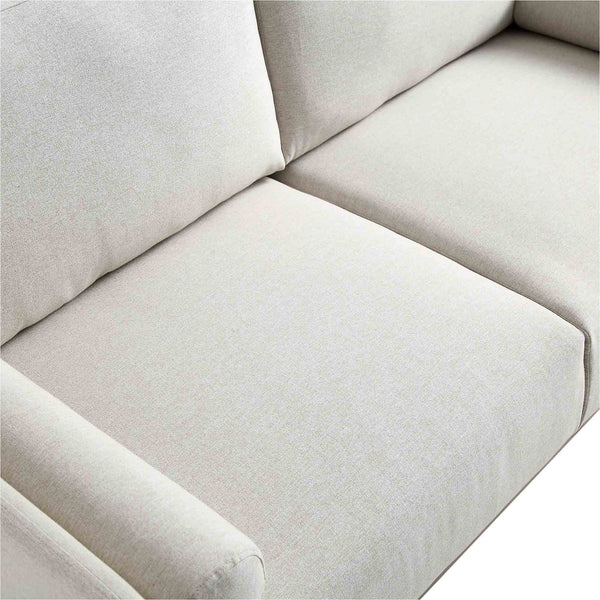 Timber Oatmeal Fabric Sofa, 2-Seater