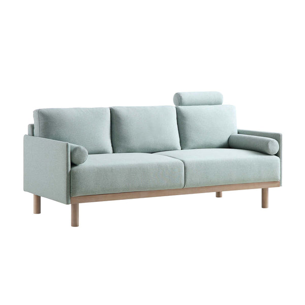 Timber Sage Green Fabric Sofa, 3-Seater