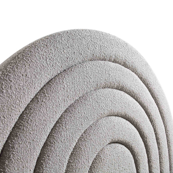 Archer Gray Boucle Ottoman Storage Bed